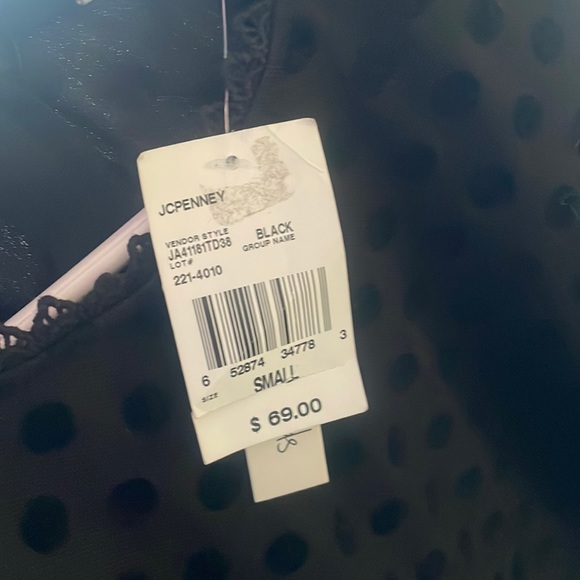 Black Poka Dot Dress (new with tags / never worn) - Picture 3 of 3